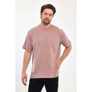 Erkek Arkası Rodi Baskılı Bisiklet Yaka T-Shirt 2750