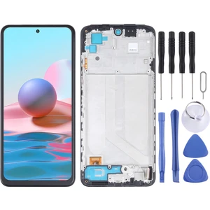 Çelik Pro Xiaomi Uyumlu M2101K7BG Redmi Note 10S Ekran LCD Dokunmatik Full Çıtalı Tft (Aaa Kalite)