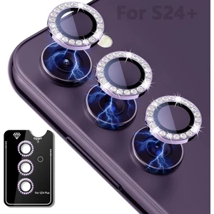 Samsung Galaxy S24 Taşlı Kamera Lens Koruyucu Çerçeveli Koruyucu