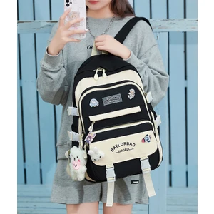 Kız Ortaokul Okul Çantası / Kore Sevimli Ilköğretim Okulu Sırt Çantası / Lise Büyük Kapasiteli Ins Çift Omuz Çantası Y255 (Yurt Dışından)