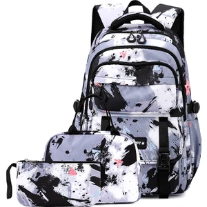 Kız Ortaokul Okul Çantası/lise Öğrencisi Büyük Kapasiteli Sırt Çantası/üniversite Öğrencisi Hafif Sırt Çantası ,üçlü Takım Y278 (Yurt Dışından)