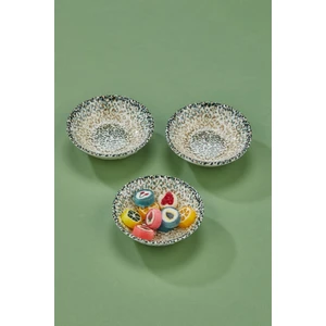 Porselen 6 Lı Set Dijital Desen Çerezlik,drajelik,sunumluk,sosluk,recellik 9cm