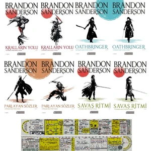 Kralların Yolu - Savaş Ritmi - Palayan Sözler - Oathbringer - 8 Kitap - Brandon Sanderson + Matematik Öğreten Cetvel