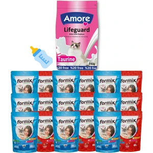 Lifeguard Kitten Milk Süt Tozu 240GR, 18-Formix-Punch Islak Kedi Ödülü, Biberon