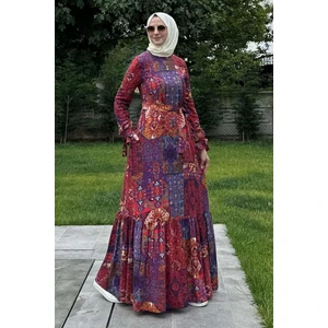 Rabia Şamlı Nehir Elbise Kırmızı