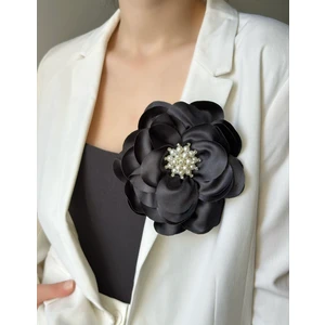 Chance Gift Elegant Iğneli Yaka Çiçeği Inci Taşlı Çiçek Broş Kumaş Yakagülü Ceket Elbise Şapka Için Şık Aksesuar