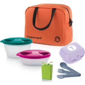 x Peppycooky Turuncu Set 6 Çantalı Yemek Taşıma ve Beslenme Seti