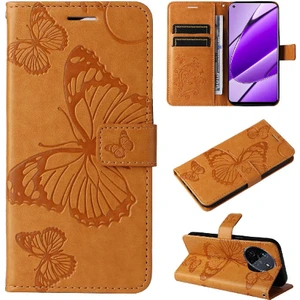 Mellow Shop Realme 11 4g Flip Kickstand Manyetik Kapak Darbeye Kapak Pu (Yurt Dışından)