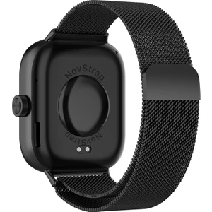 Novstrap Xiaomi Mi Band 8 Pro ile Uyumlu Kordon Mıknatıslı Metal Hasır Kordon Kayış