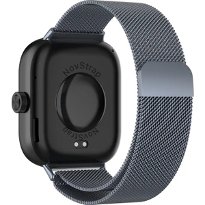 Novstrap Xiaomi Mi Band 8 Pro ile Uyumlu Kordon Mıknatıslı Metal Hasır Kordon Kayış