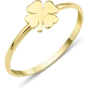 Fiyonk Kuyumculuk 14 Ayar Altın Düz Yonca Yüzük