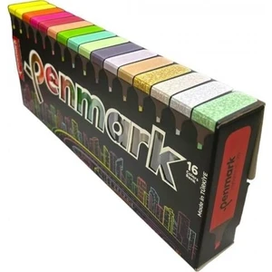 Fosforlu Kalem Seti 16 Adet Neon Pastel Tropik Metalik Simli Karışık Renk Standlı Kutulu