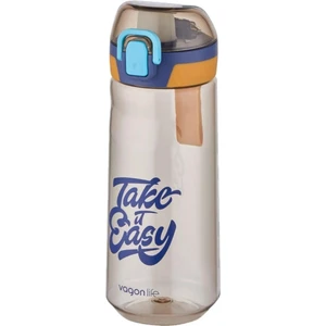 660 ml Silikon Ağızlıklı Rahat Içim -Pipetsiz- Kilitli Kapak Su Matarası