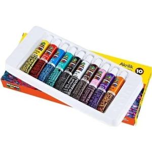 Nova color Akrilik Boya 10 Renk Tüp