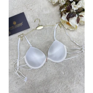 Intive Lingerie Le Jardin Valeria Biyeli Taşlı Mikro Push-Up Arkası Ip Detaylı Sütyen - 7007
