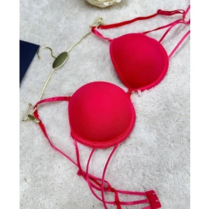 Intive Lingerie Le Jardin Valeria Biyeli Taşlı Mikro Push-Up Arkası Ip Detaylı Sütyen - 7007