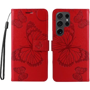 Mays Shop Kart Yuvası Standı ile Samsung Galaxy S24 Ultra Için Kılıf Darbeye Kapak Pu (Yurt Dışından)