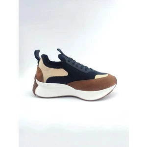 Dimity Siyah-Taba gerçek Deri Süet Kadın Spor Ayakkabı