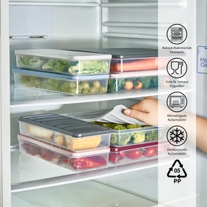 Selka Nora 2 Adet 1 Lt. Saklama Kabı