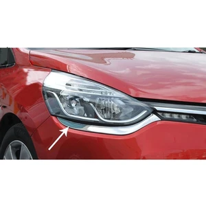 Renault Clio 4 Uyumlu 2012-2018 Krom Ön Far Kaşı 2 Parça Paslanmaz Çelik