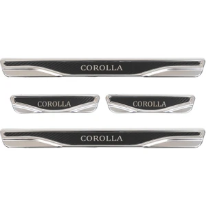 Corolla Uyumlu 4 Prç. Iç Kapı Eşiği Karbon Krom