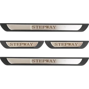 Dacia Sandero Stepway Uyumlu 4 Prç. Iç Kapı Eşiği Krom Abs