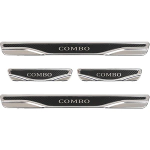 Opel Combo Uyumlu 4 Prç. Iç Kapı Eşiği Karbon Krom