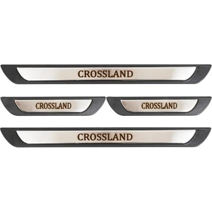 Opel Crossland Uyumlu 4 Prç. Iç Kapı Eşiği Krom Abs