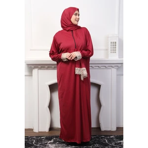 Başörtülü Tesettür Kadın Namaz Elbisesi