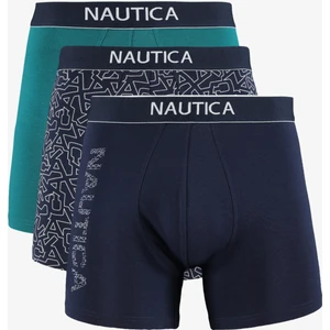 Nautıca Erkek Lacivert Desenli 3'lü Boxer X45001T.4NV