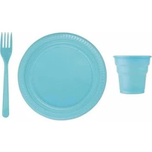 Plastik Tabak Bardak Çatal Seti 25 Li