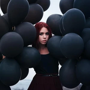 Balon Diyarı 10 adet Mat Siyah Renk Kaliteli Pastel Balon