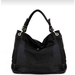 Kadın Siyah Omuz Çantası Yıkanmış Deri