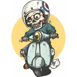 Sticker Usta Kuru Kafa Kurukafa Vespa Sticker 00012