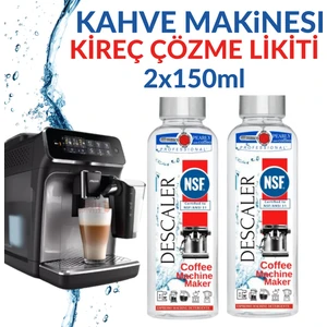 Pearly Care Coffeo Pearly Descaler Kahve Makineleri ve Su Isıtıcıları Için Kireç Temizleyici Likit Kiti 2X150ML