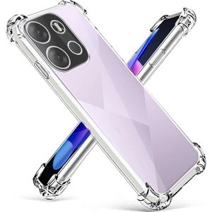 Caseart Tecno Spark Go 2023 Kapak Kamera Korumalı Airbag Antishock Köşe Korumalı Şeffaf Silikon Kılıf