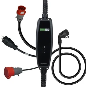 Taşınabilir Elektrikli Araç Trifaze Şarj Cihazı 11/22KW Ilave Ev Prizi Dönüştürücülü