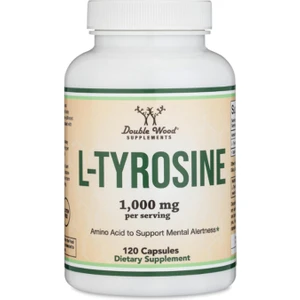 Double Wood L-Tyrosine 1 000MG Per Serving  120 Veggie Capsules 3533