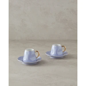 English Home Felix New Bone China Kahve Fincan Takımı 4 Parça 2 Kişilik Lila