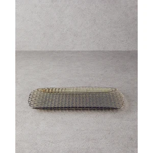 English Home Alvin Cam Kayık Tabak 40X18 cm Antrasit