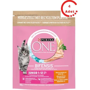 One Junior Tavuklu Yavru Kedi Maması 800 gr x 4 Adet
