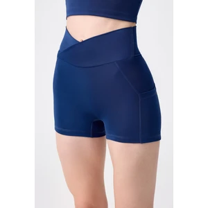 Los Ojos Lacivert Biker Şort Kısa Spor Tayt Envelope Biker