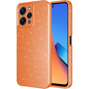 Redmi 12 Kılıf Kamera Korumalı Simli Lüks Koton Kapak
