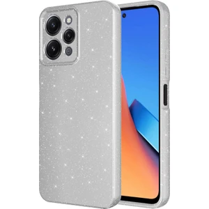 Techno Guru Redmi 12 Kılıf Kamera Korumalı Simli Lüks Koton Kapak