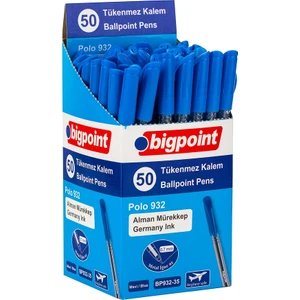 Tükenmez Kalem Polo 0.7mm 50'li Set Mavi