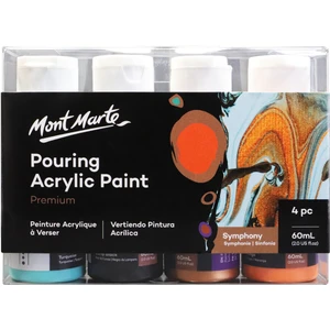 mm Dökme Akrilik Boya Seti Premium  4pc x 60ML - Symphony