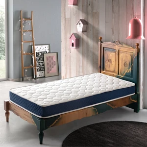 Navy Blue 90 x 140 cm Ultra Lüx Cotton Yaylı Yatak Bebek Yatağı