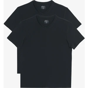 Altınyıldız Classics 2'li Slim Fit Dar Kesim V Yaka %100 Pamuk T-Shirt