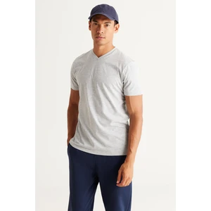 Altınyıldız Classics 2'li Slim Fit Dar Kesim V Yaka %100 Pamuk T-Shirt