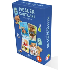 Meslek Kartları Türkçe - İngilizce Meslekleri Tahmin Etme Oyun Kartları